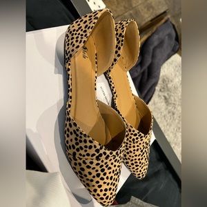 Shein Leopard Print pointed flats Size 11